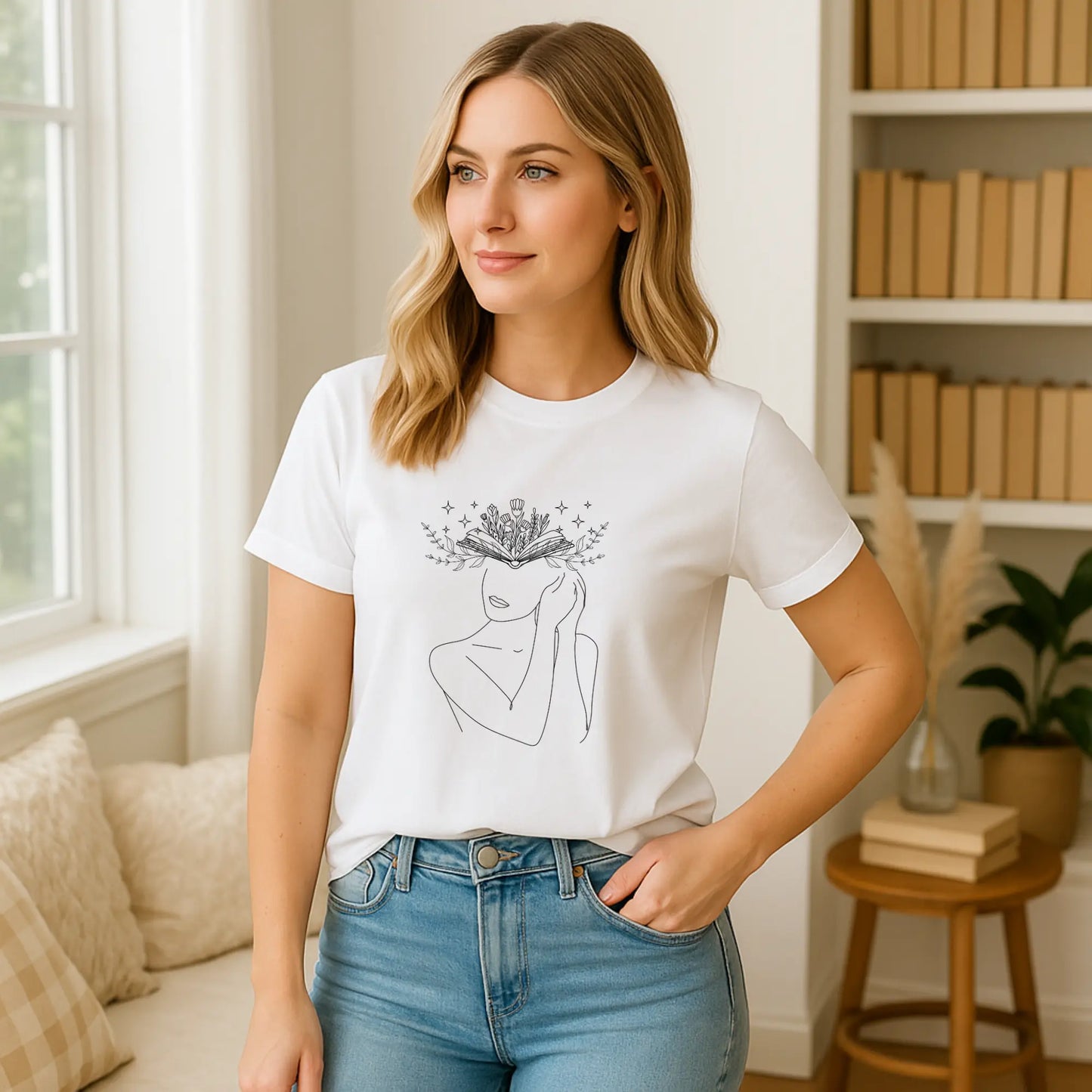 Blooming Book Mind Tee