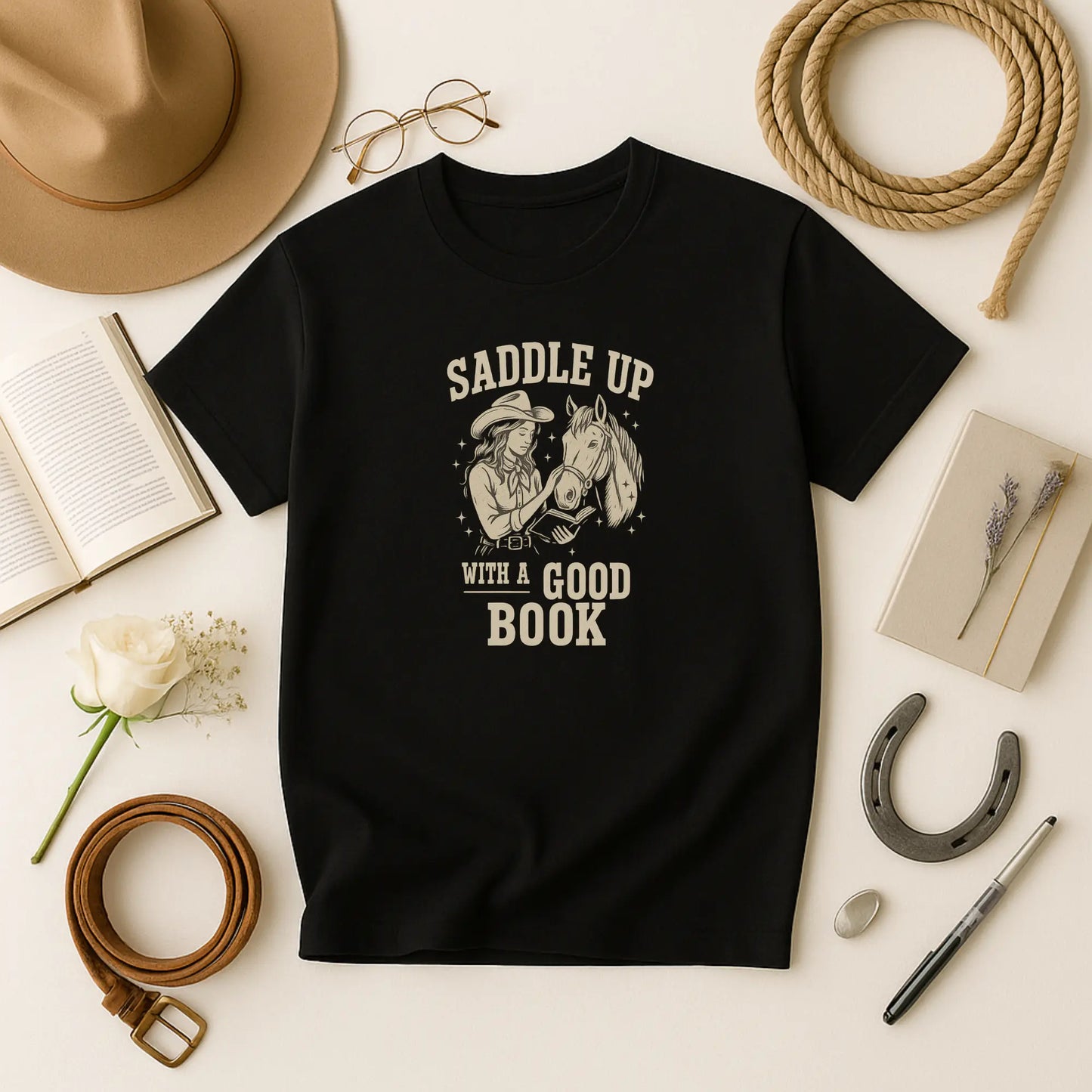 Saddle Up With a Good Book Tee