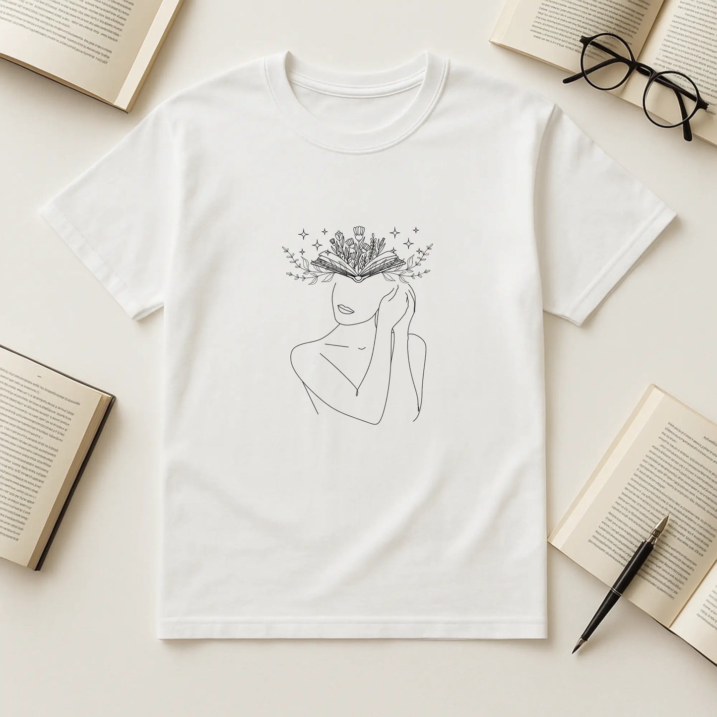 Blooming Book Mind Tee