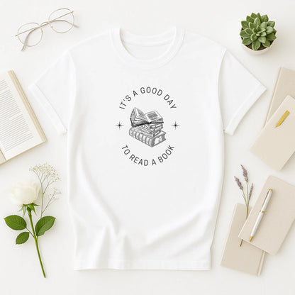 Good Day to Read Tee – White Edition