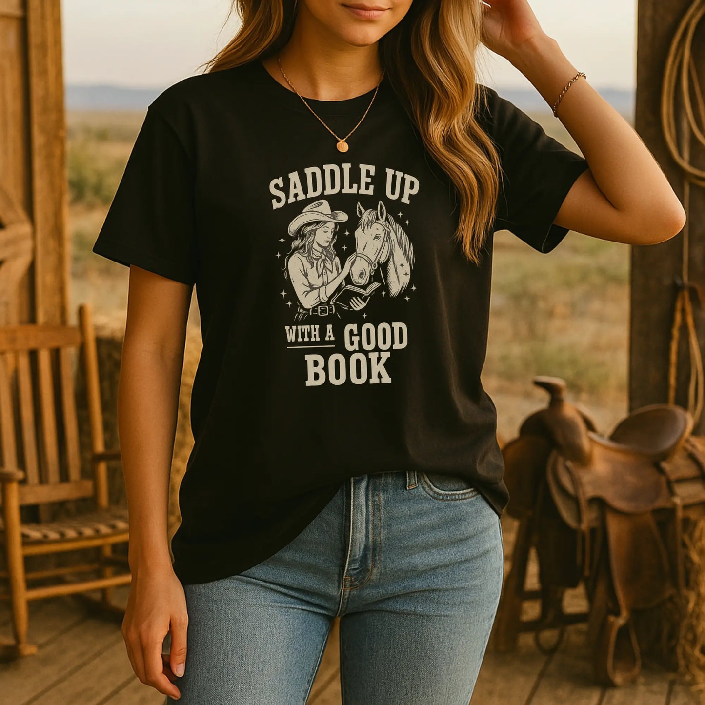 Saddle Up With a Good Book Tee